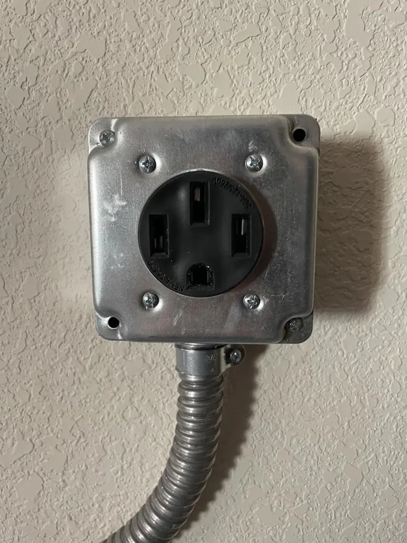 NEMA 14-50 outlet installed for Smart Home Electrical in Indianola